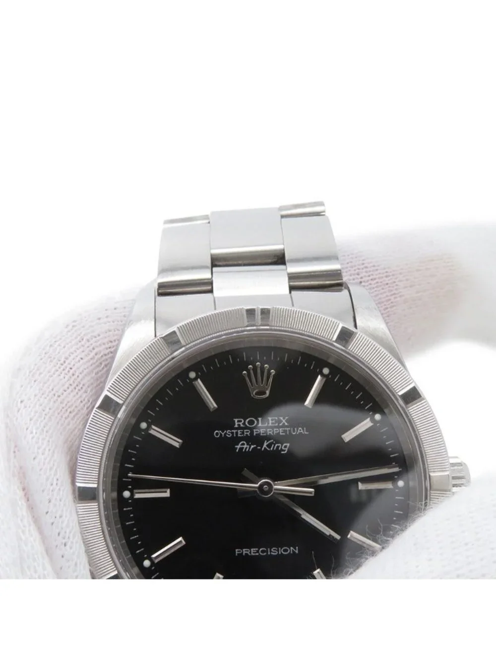 Rolex Air King P No Watch Black Dial